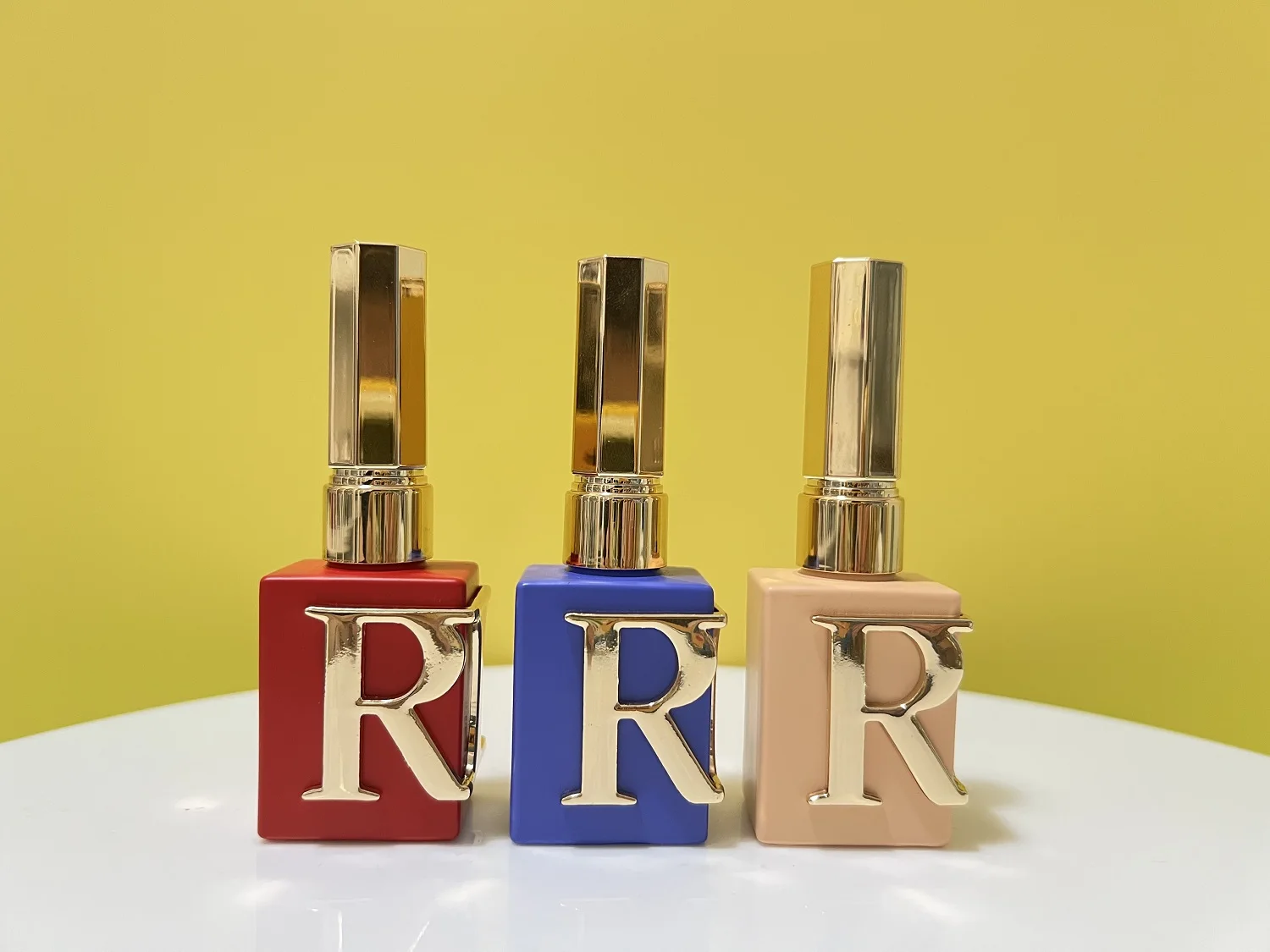 15ml Custom Color Logo Artwork Printing Empty Square UV Proof Gel Glass Nail Polish Bottle with Color Matched Cap