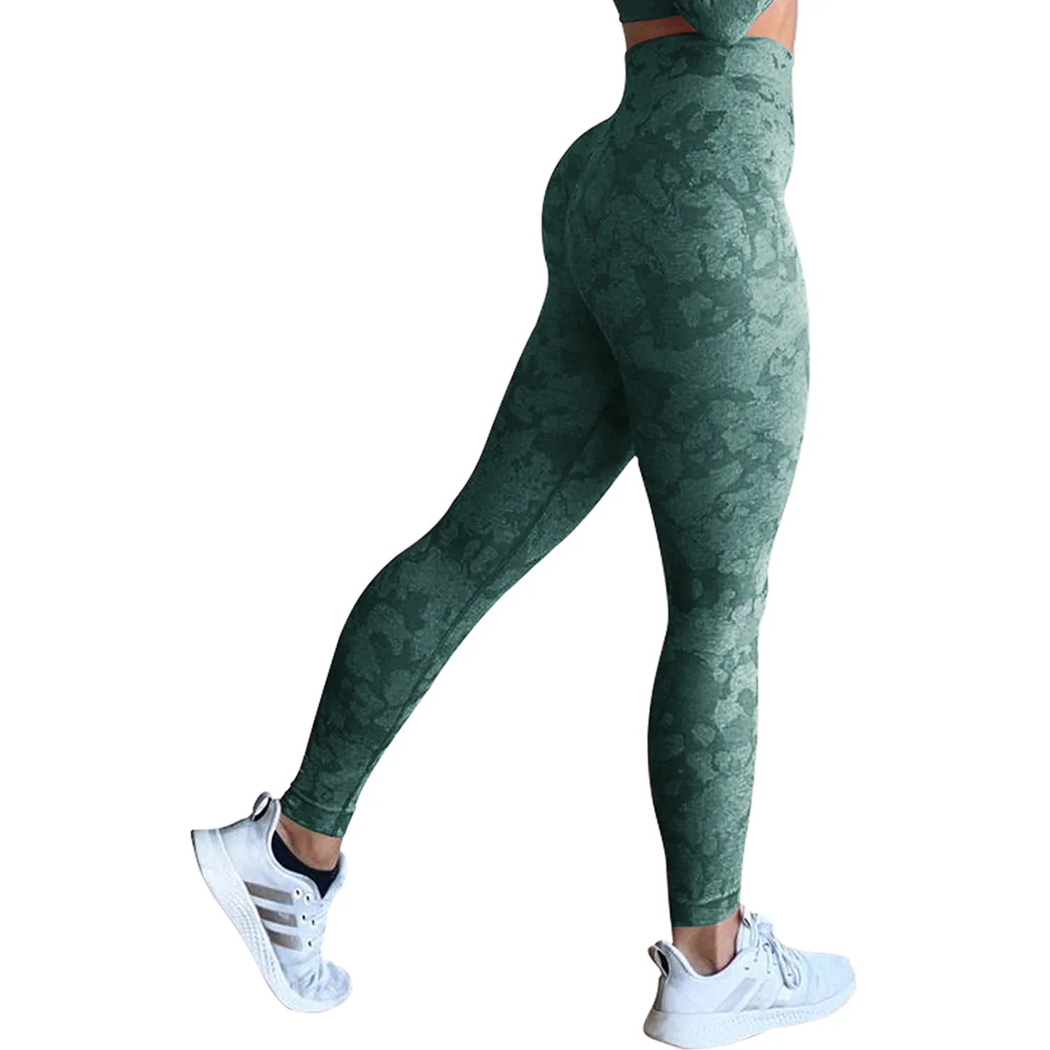 Custom Camo leopard Seamless Leggings High Waist Workout Leggings for Women Gym Yoga Pants