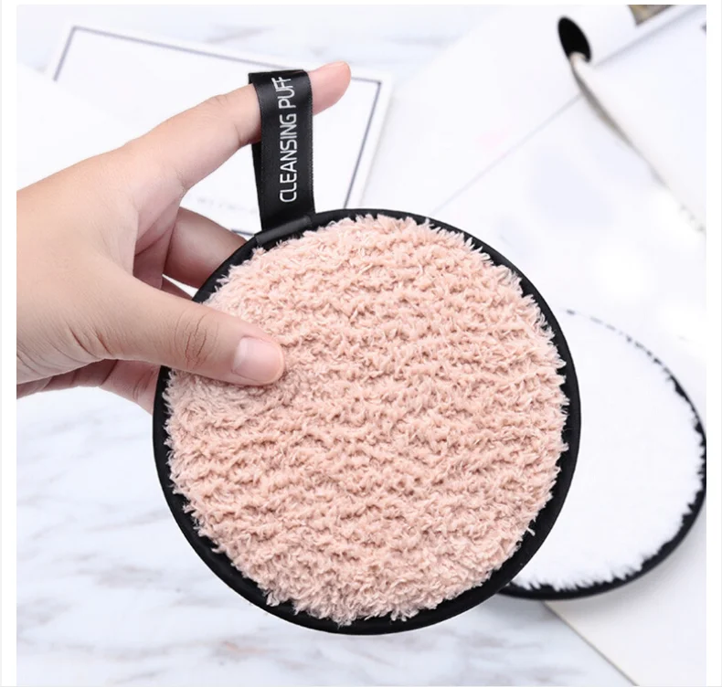 
Make up remover healthy skin Microfiber Cloth Pads Remover Towel Face Cleansing Makeup Lazy cleansing powder puff 