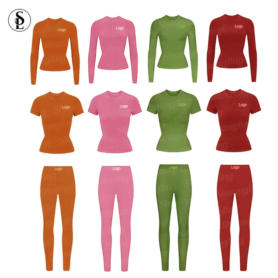 Summer 2023 Women Clothing Custom Logo Cotton Workout Sets T Shirt Tracksuits 2 Piece Biker women Short Set