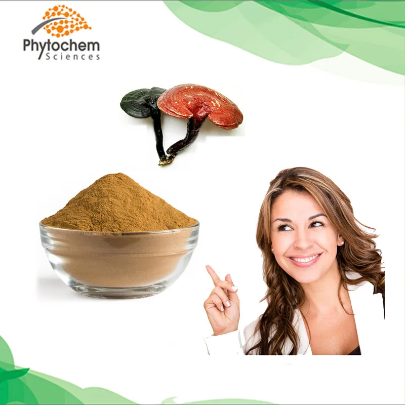 Factory Supply Polysaccharide 2% Triterpene Fresh Ganoderma lucidum Extract, 30% Polysaccharide Reishi Mushroom Extract