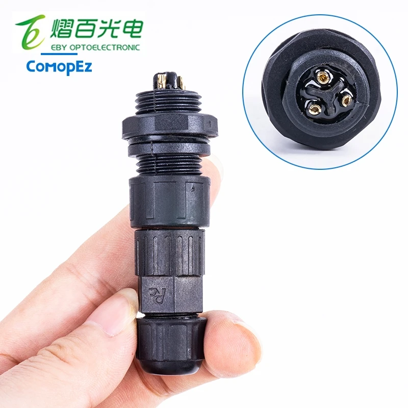 
Waterproof Cable Connector Aviation Plug IP68 2/3/4/5/6/7/8/9/10/11/12 Male and Female Quickly Connected Terminal Connectors 