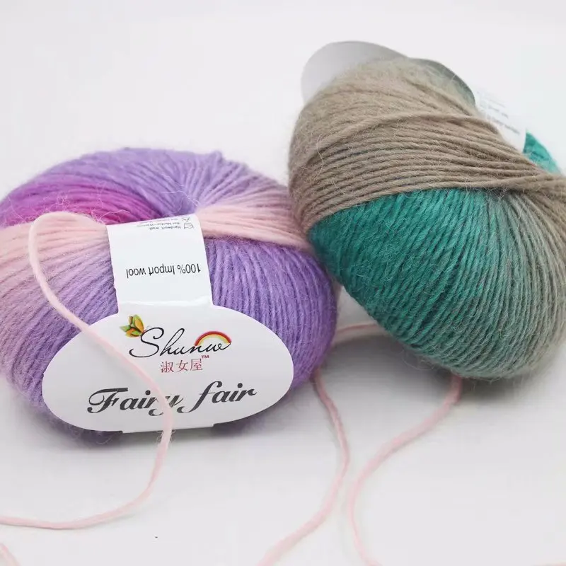 100g Wholesale 100% Wool Yarn Merino Knitting Customized Color for Carpet Yarn