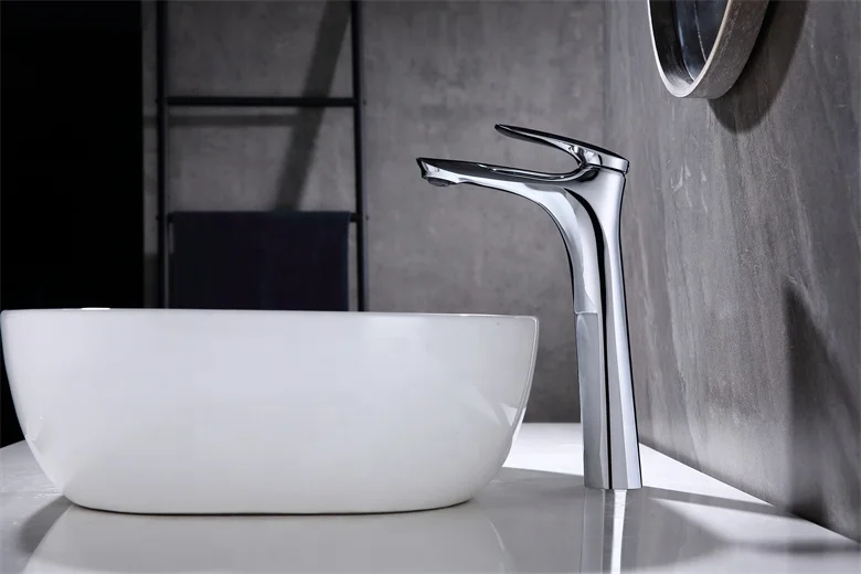 Дизайнерский роскошный смеситель для раковины хромированная отделка в ванной комнате туалете кран