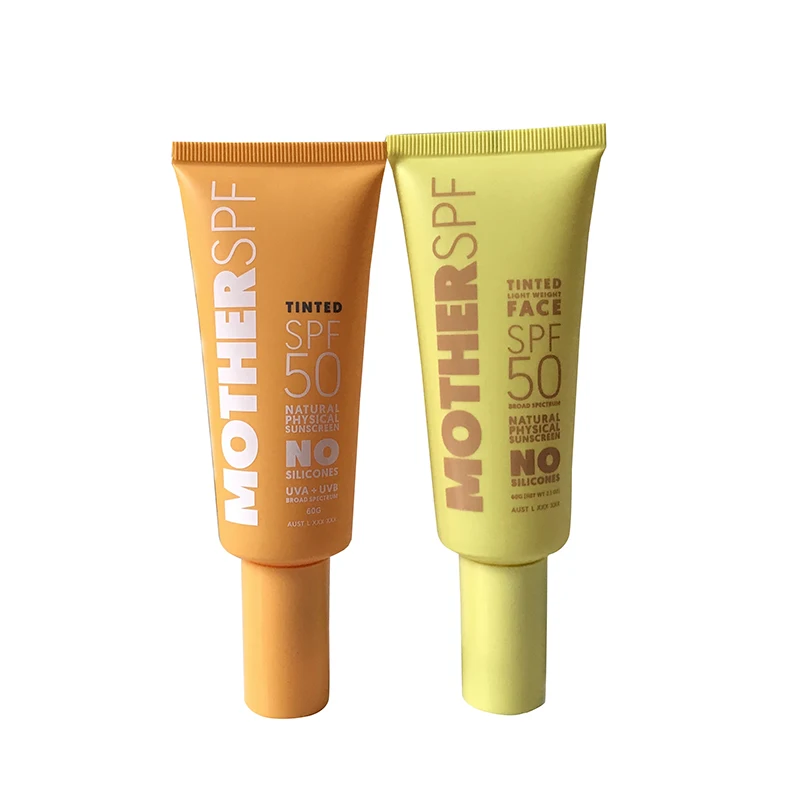 High Quality Hand Cream Sunscreen BB CC Cream Packaging Container Tube Empty Airless Pump Tube Cosmetic Plastic 30ml 50ml 60ml