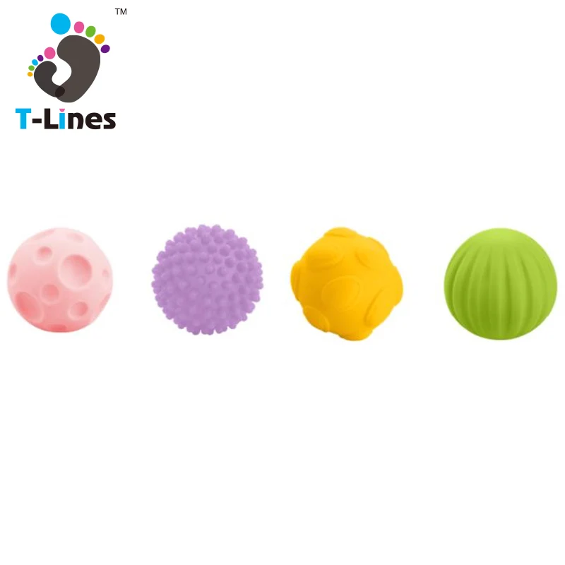 Популярные детские текстурированная прикосновения и захватить тренировочные мячи игровой набор игрушек для сенсорных Играя с 10 шт.