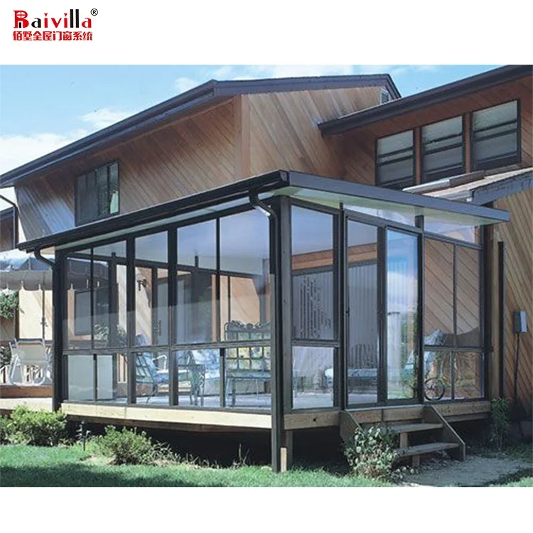 Hot Sale Beautiful Design Aluminium Winter Small Garden House Sunroom Glass Room
