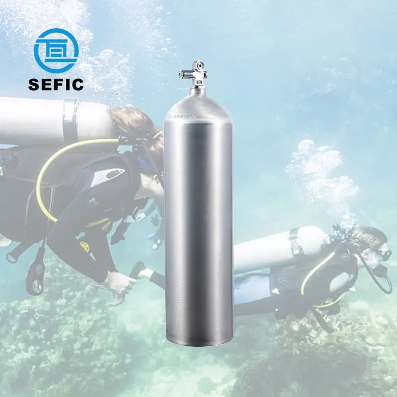 Алюминиевый резервуар для подводного плавания высокого давления 12 л 3000 фунтов на квадратный дюйм Прямая продажа с
