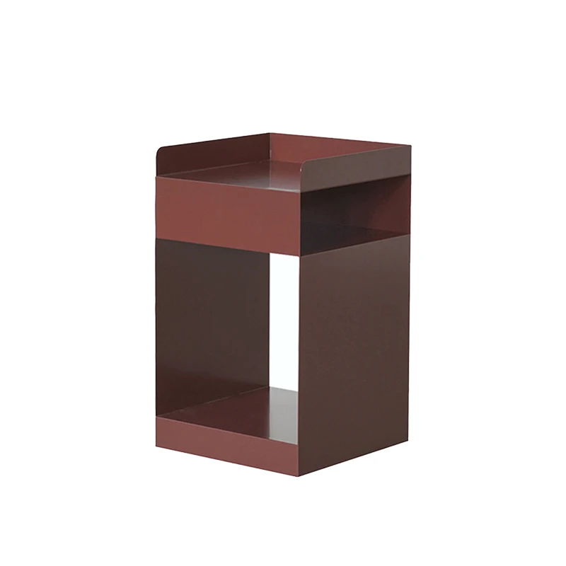 Scandinavian sofa side table, modern minimalist storage sideboard, creative movable under-table cabinet