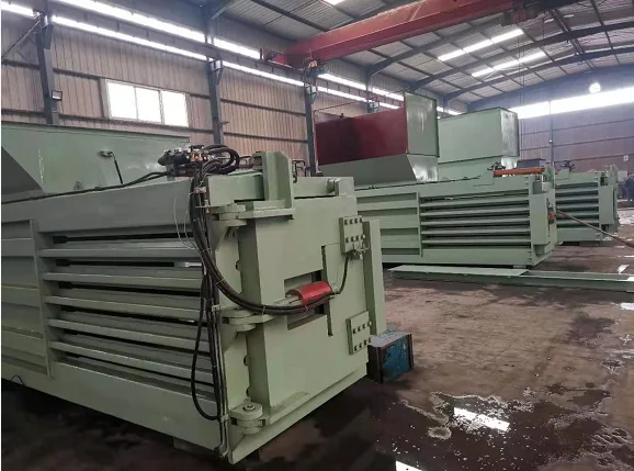 Horizontal Automatic Waste Cardboard Compress Baler Hydraulic Baling Press Machine
