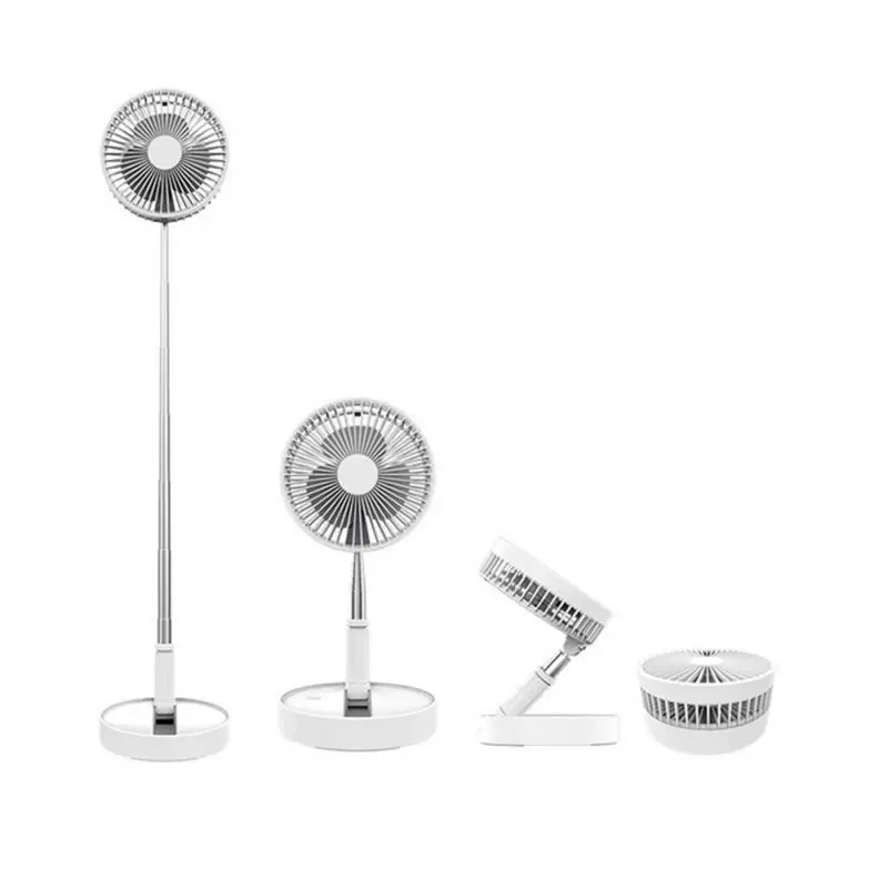 Convenient USB Charging Retractable, Portable Electric Foldable Fan Multi-Function Floor Home Bedroom Desk Mini Fan/