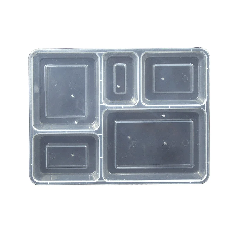 custom bento lunch boxes disposable togo polypropylene plastic food compartment take away containers with lids