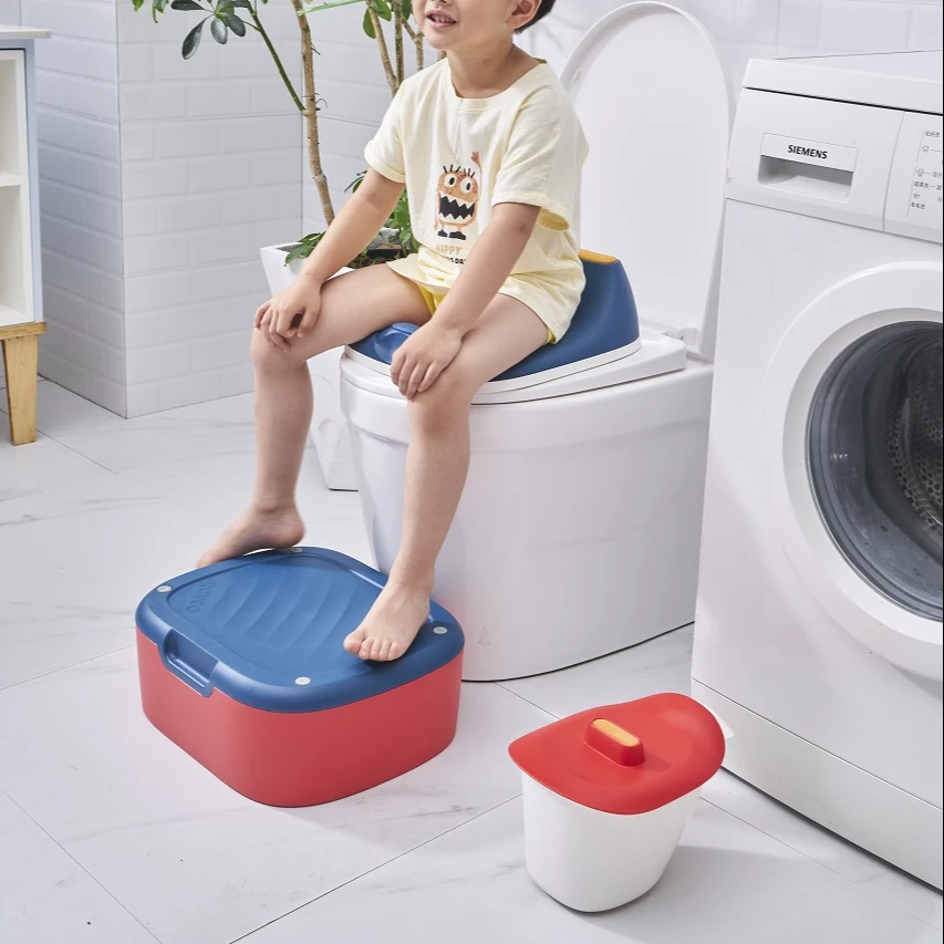 RK-X2008 Новый Детский горшок приучение к горшку Сиденье Портативный пластиковый и скользком поле