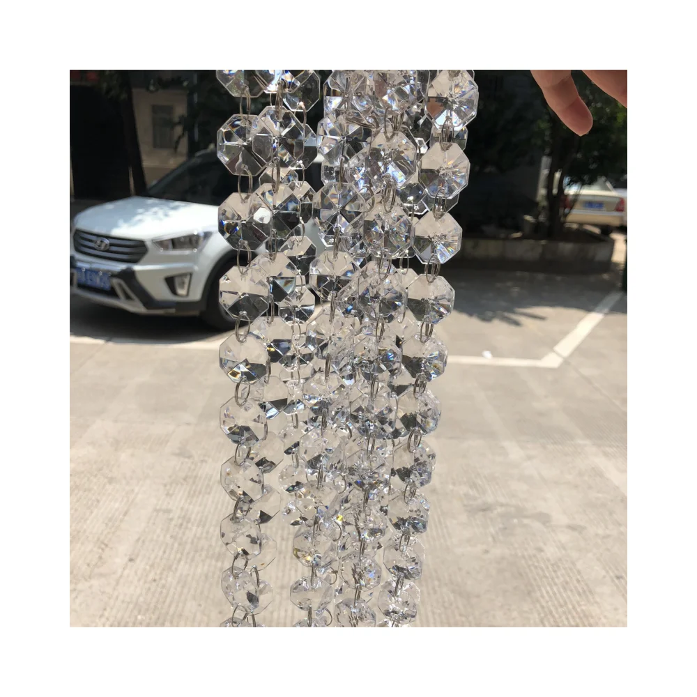 Хрустальная Прозрачная Акриловая Гирлянда из акриловых бусин подвесная люстра для вечеринки свадьбы поставщик украшений