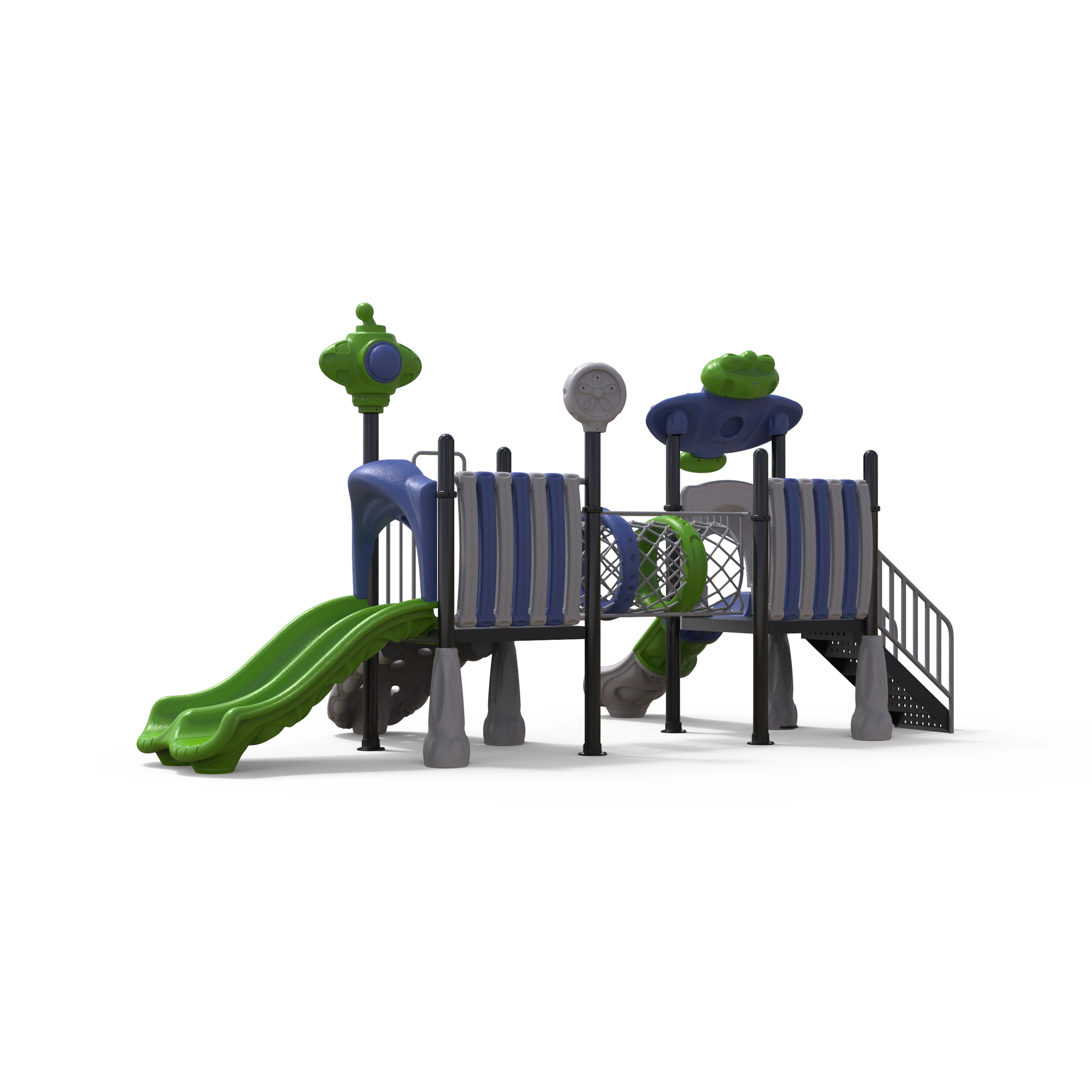 2021 New High Quality Plastic Children Amusement Park Equipment with Tube Slide