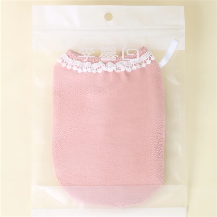 New Design Wholesale China Factory Good Price Bath Body Scrubber Natural Viscose Fiber Scrubs Bath Glove For Dead Skin Remover