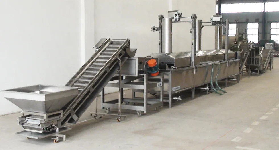 DB Automatic Beans Snacks Continuous Fried Pea Nuts Fryers Line Peanut Frying Machine