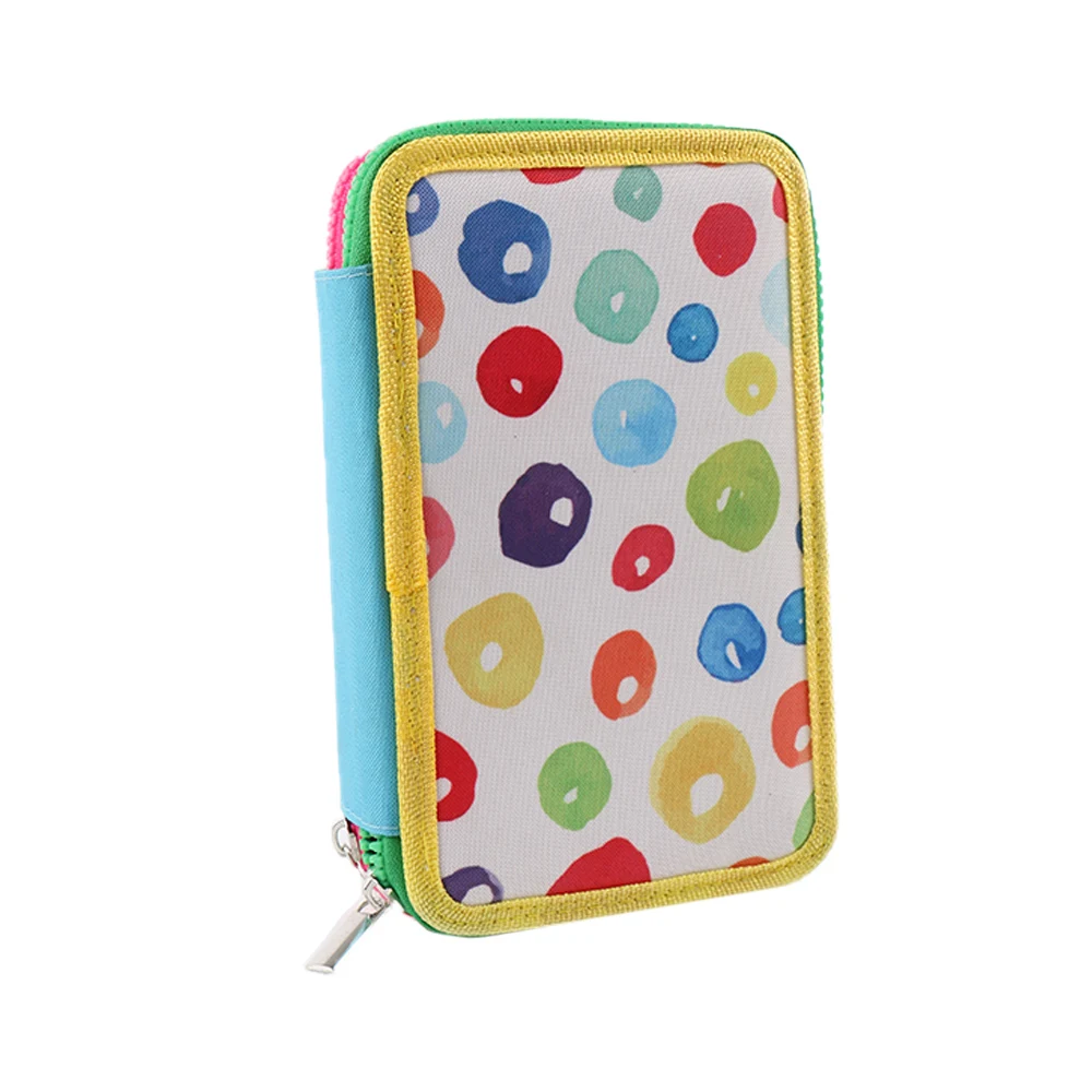 Hot Sale Double layer stationery storage space lovely style pencil case storage large number of pencils ballpoint pen bag