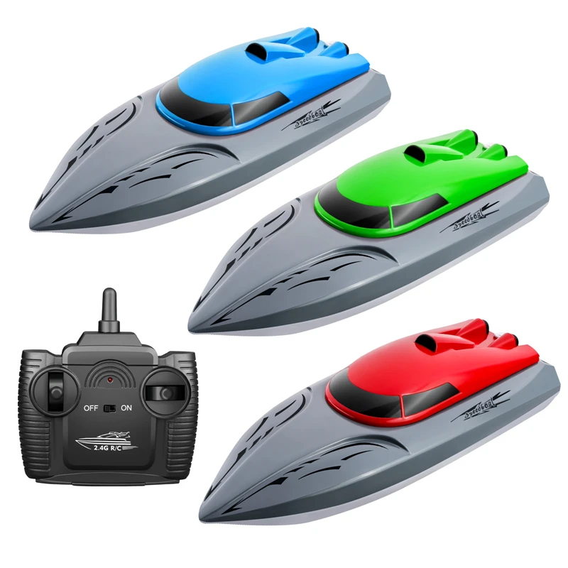 2021 New Collection Waterproof Twin Motor RC Speed Boat Pretty Hull 20 Km/h 2.4GHz Remote Control Boat Outdoor Toys for Lakes