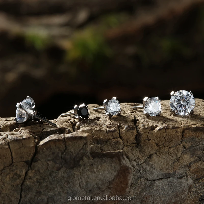 New Giometal G23 ASTM F136 Titanium Internally Threaded Piercing Sexy Piercing Navel Ring For Women Body Jewelry Wholesale