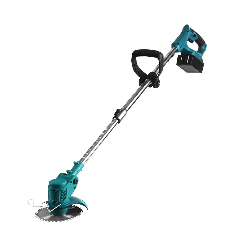 Wholesale multifunctional 6inch lithium-ion grass cutter trimmer household battery electric rechargeable lawn mower with brushes