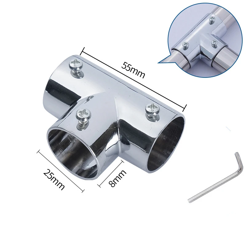 Hot sale high quality 4 way Durable Stainless steel Round Tube Pipe connector