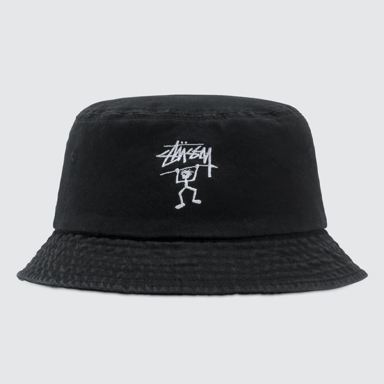 Custom all over print pattern cotton reversible double sided bucket hat