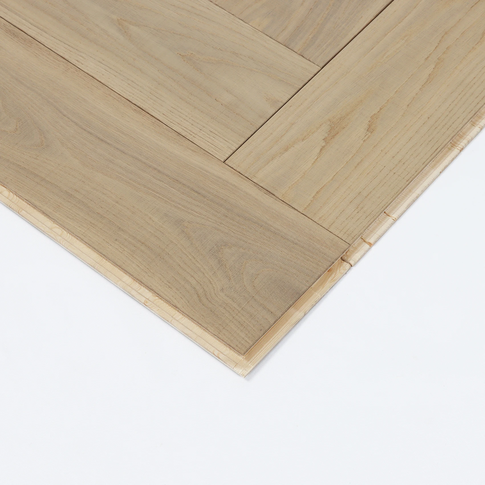 FSII Fireproof Waterproof Plastic Floor Natural Wood Flooring Herringbone Wood Flooring TAP & GO