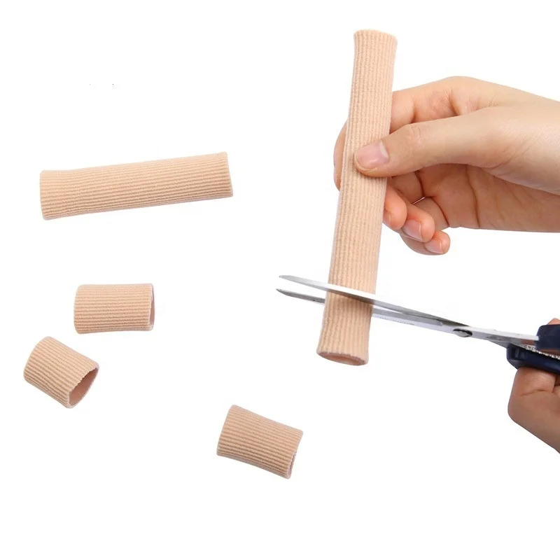 Adjustable Cuttable Gel Toe and Finger Cap Foot Finger Protector Gel Tube Toe Cap Finger Cover