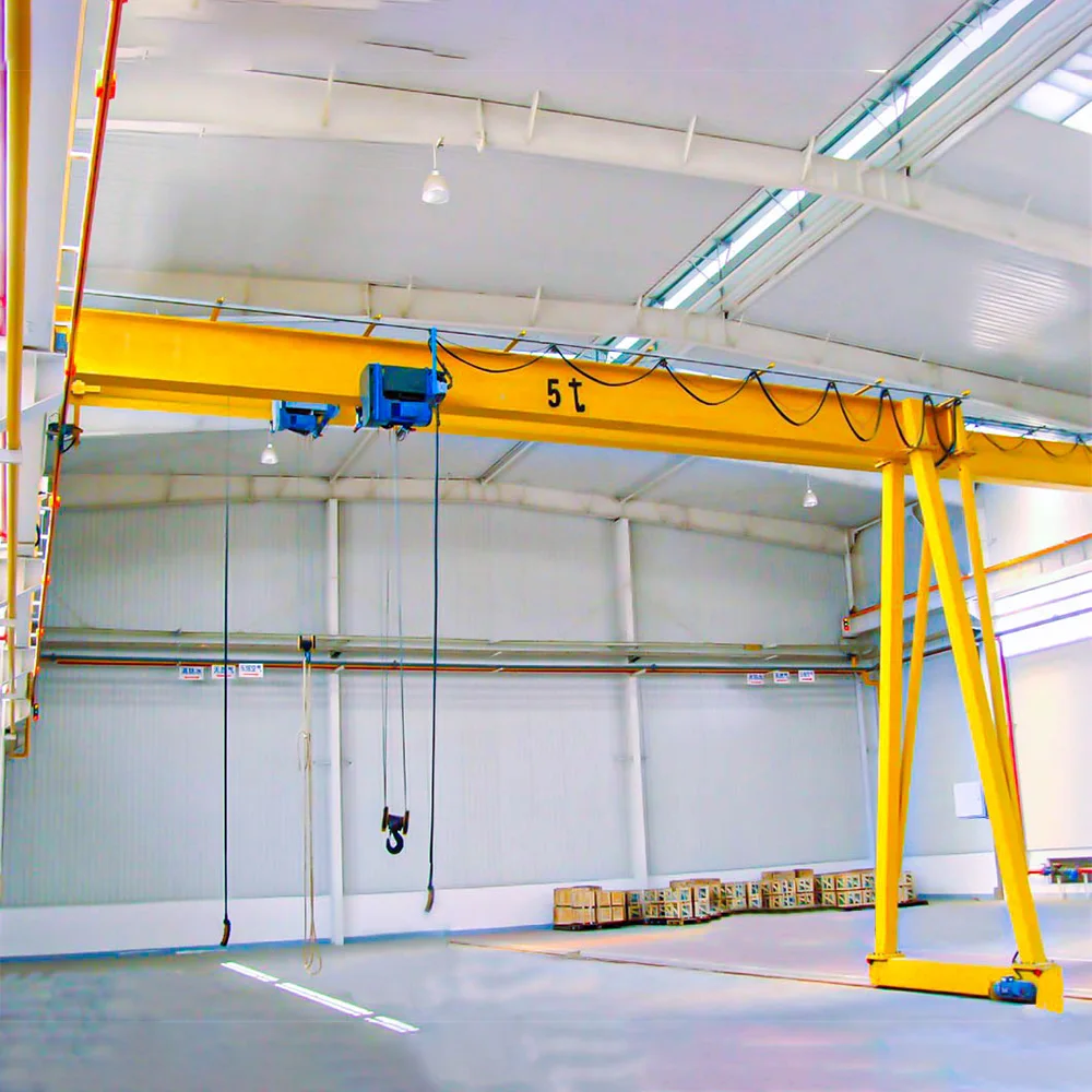 12ton Electric Single Beam Half Gantry Crane Span 30m Gantry Crane
