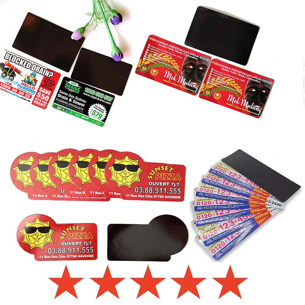 magnetic business card fridge magnet