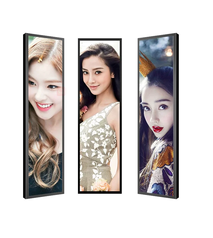 Supermarket Shelf Ultra Wide Monitor Screen Stretched Bar Type Lcd Advertising Display