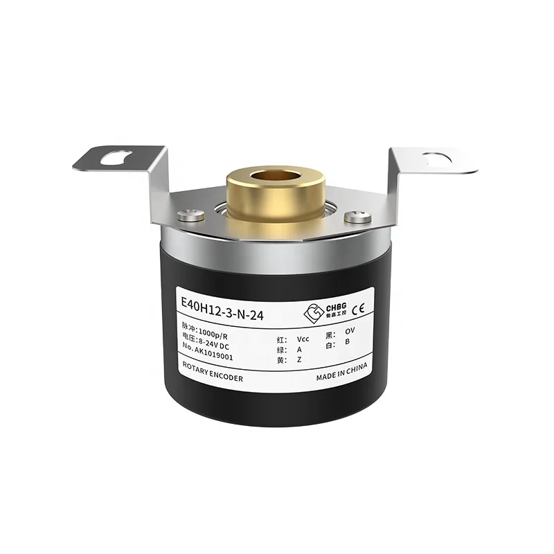 CHBG New Original Optical Encoder E40H12 series 20-2500ppr DC5~24V IP52 incremental hollow shaft optical rotary encoder
