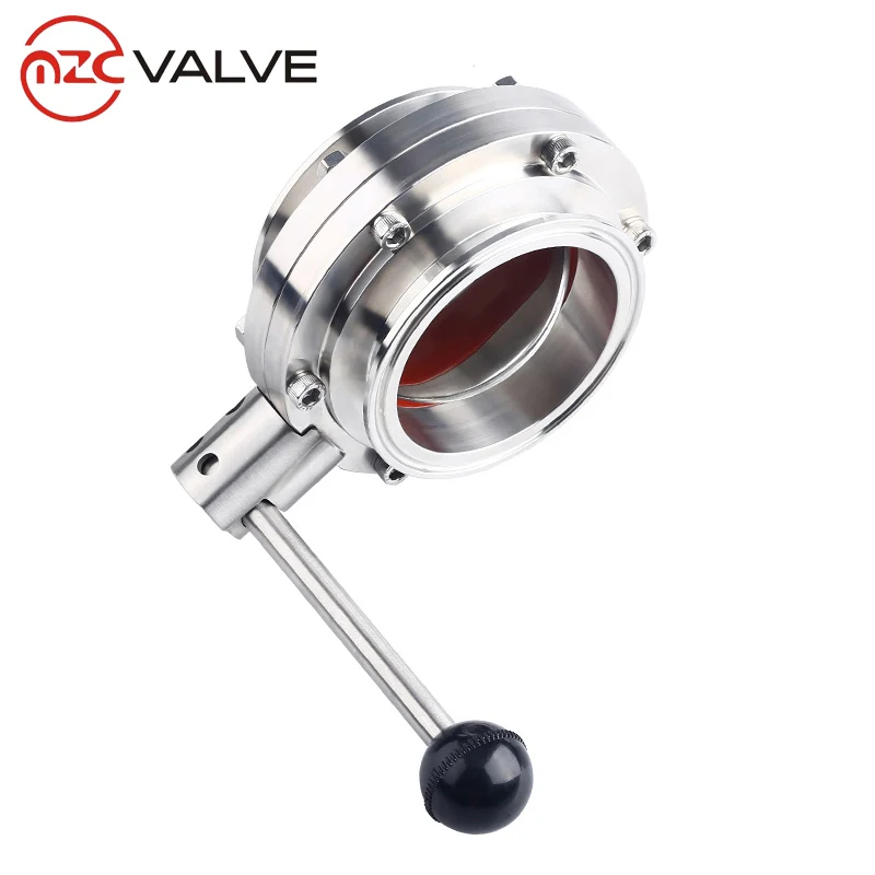 SS316L Mini Type Clamped Middle Clamp Check Valve with PTFE Gasket