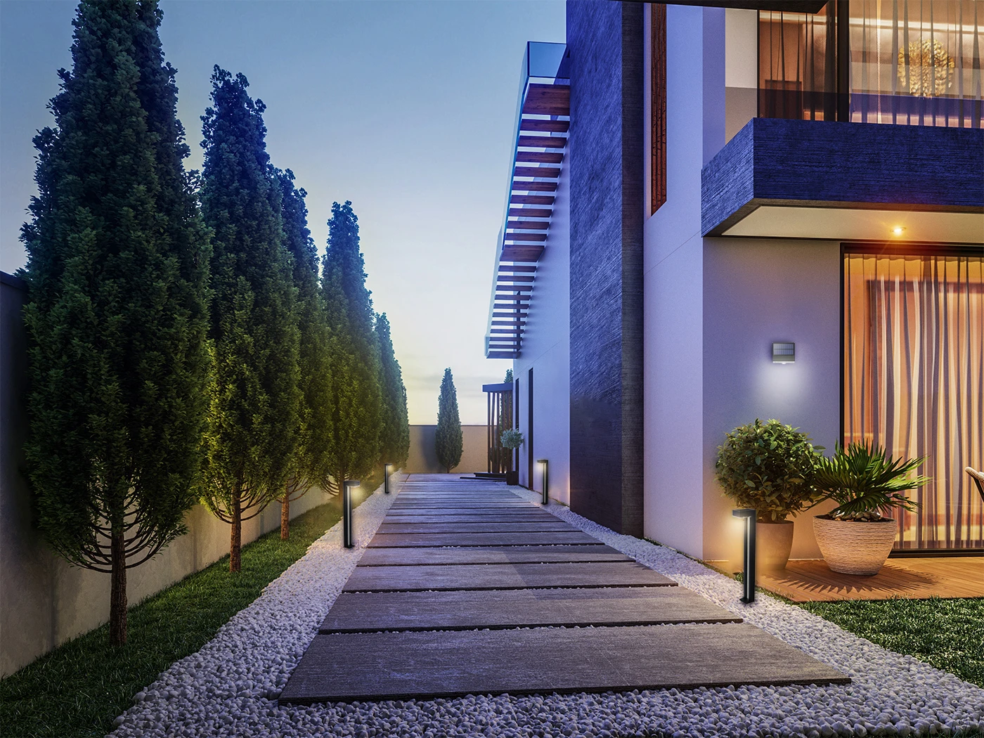 Наружный водонепроницаемый датчик движения, черный колпачок, солнечный свет для виллы, сада