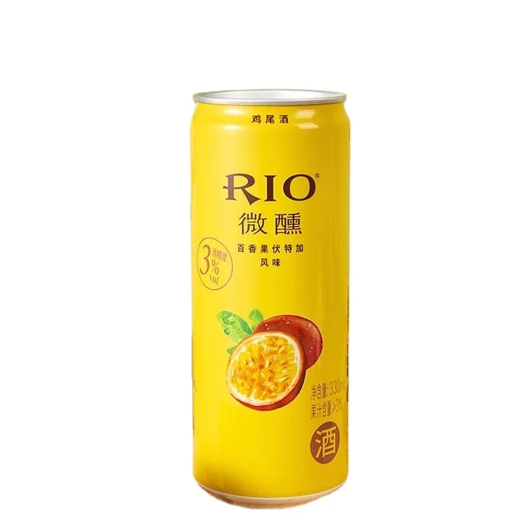 Rio Chicken Tail Passion Fruit Foreign Flavor Wine Tipsy Series 3 Degrees 330ml