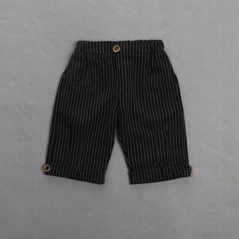 New Style Classic wedding Gentleman Clothing Striped short Sleeve kids boy formal suit for party