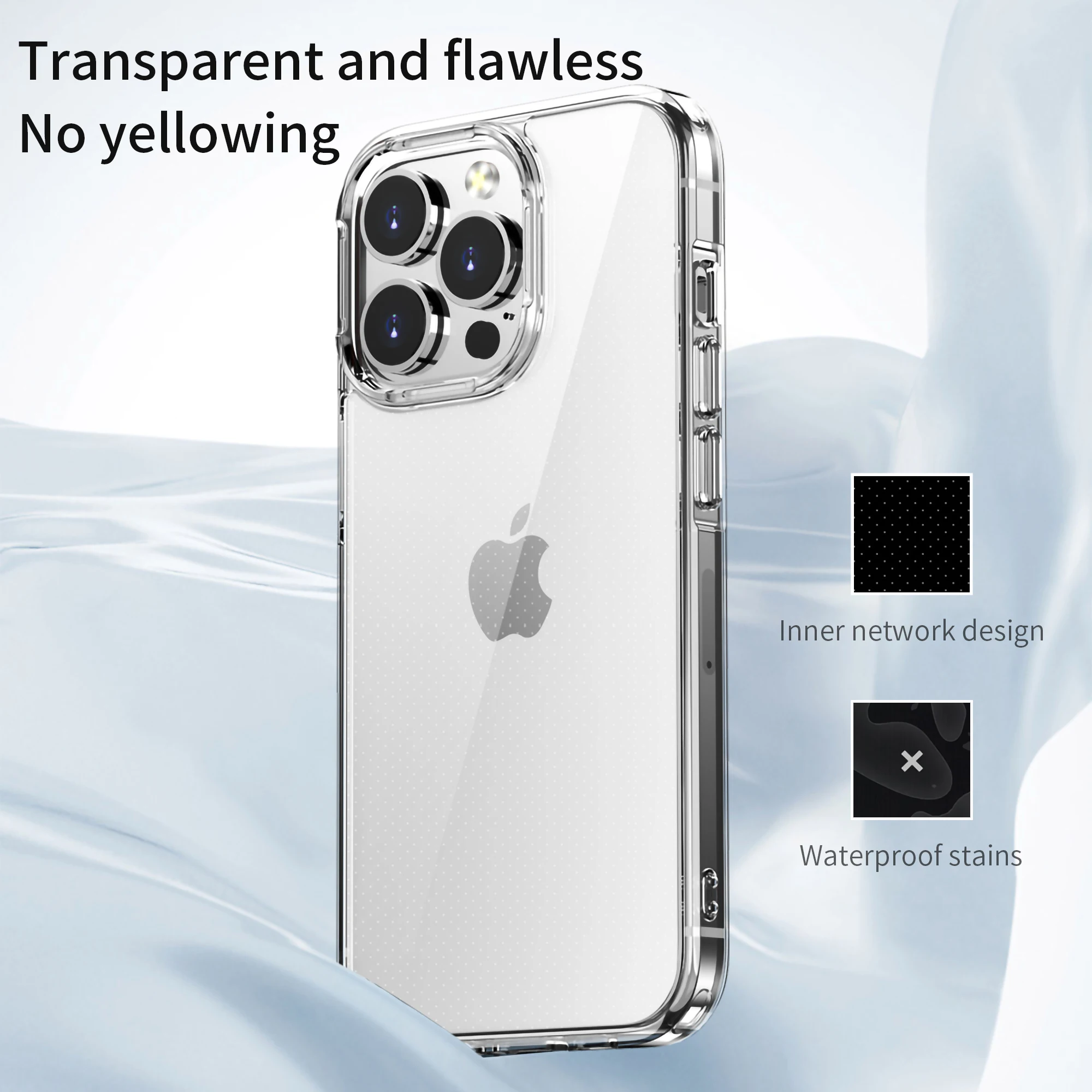 Geili Carcasa De Telefono Transparent Series Phone Case Anti Yellow Anti Fall Shockproof Phone Case For Iphone 12 13 14 Pro Max