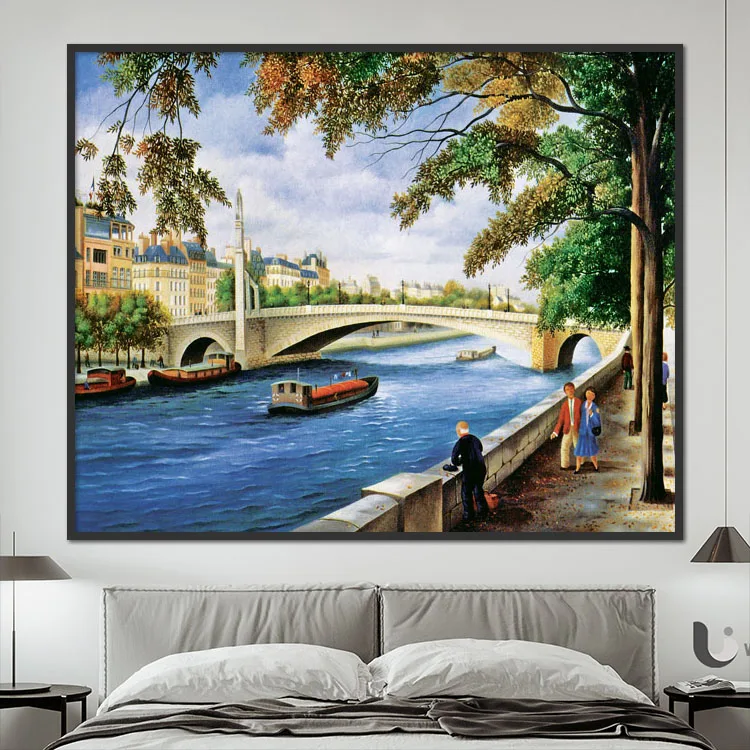 New Home Decoration Wall Art Seascape Diy Painting By Numbers Handpainted Seascape Oil Painting