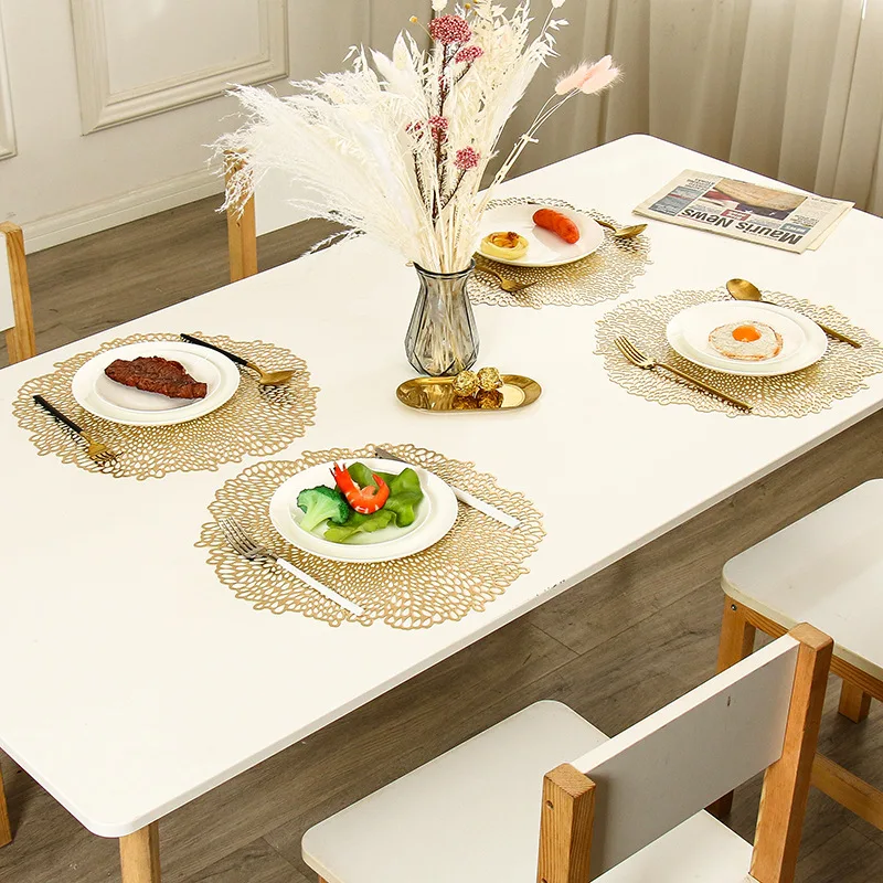 Benson Mills Bloom Pressed Vinyl Placemat Set Kitchen and Dining Table Mats for Wedding