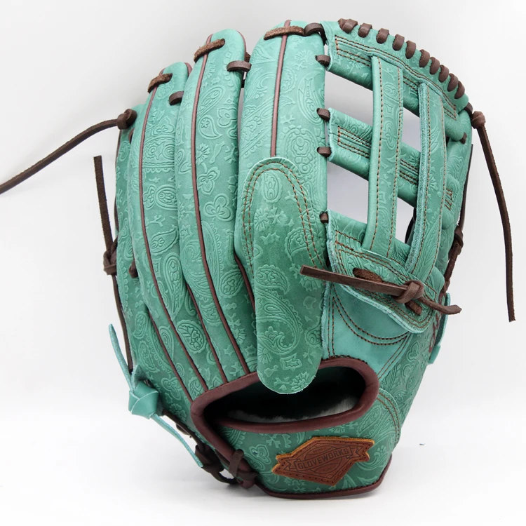 custom pattern leather baseball glove for fielder