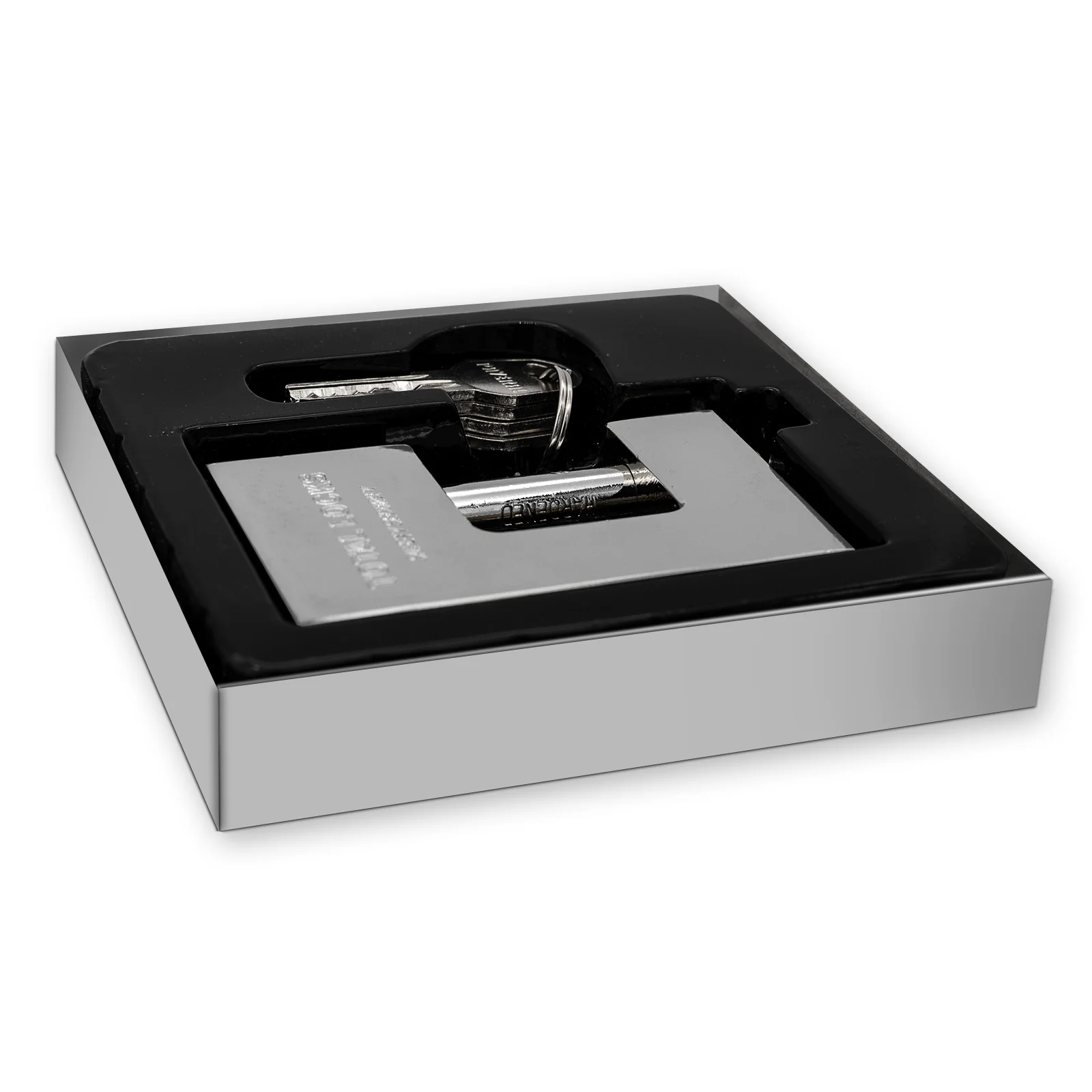 70mm CP color Chrome Plated Rectangular Padlock Pad locks Solid Heavy Duty Door Lock square iron lock