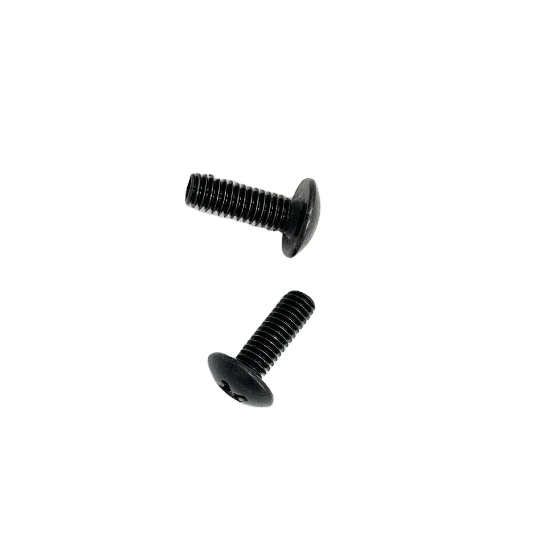 Rack Rail Screws and Washer Truss Head Waxed Black Oxide Flat Nylon Washers Screw for Music Equipments