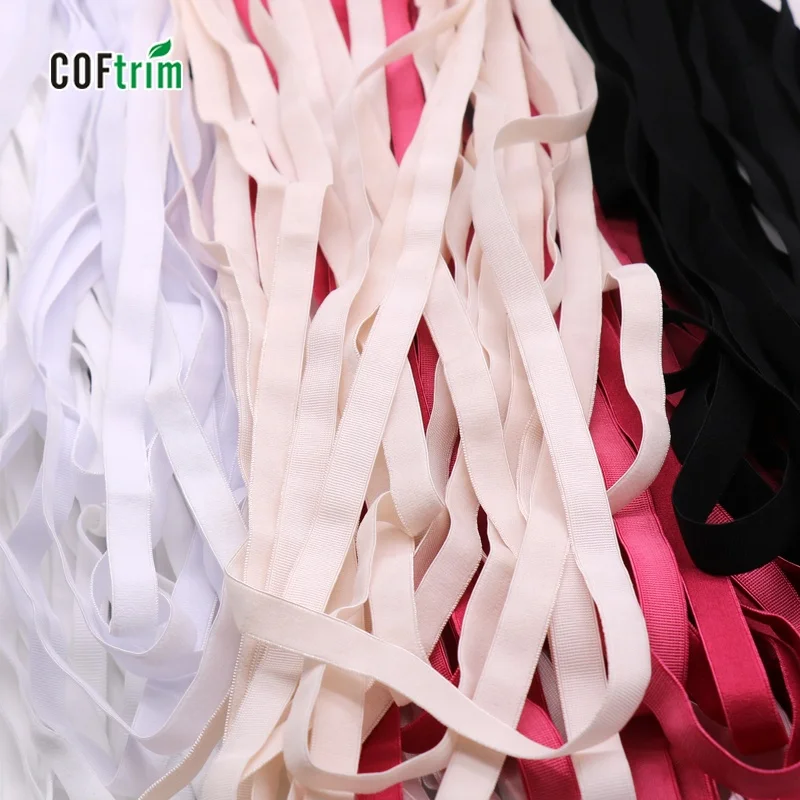 factory high quality elastic shoulder strap fashion single side velvet effect shoulder strap elastic bra strap for underwear