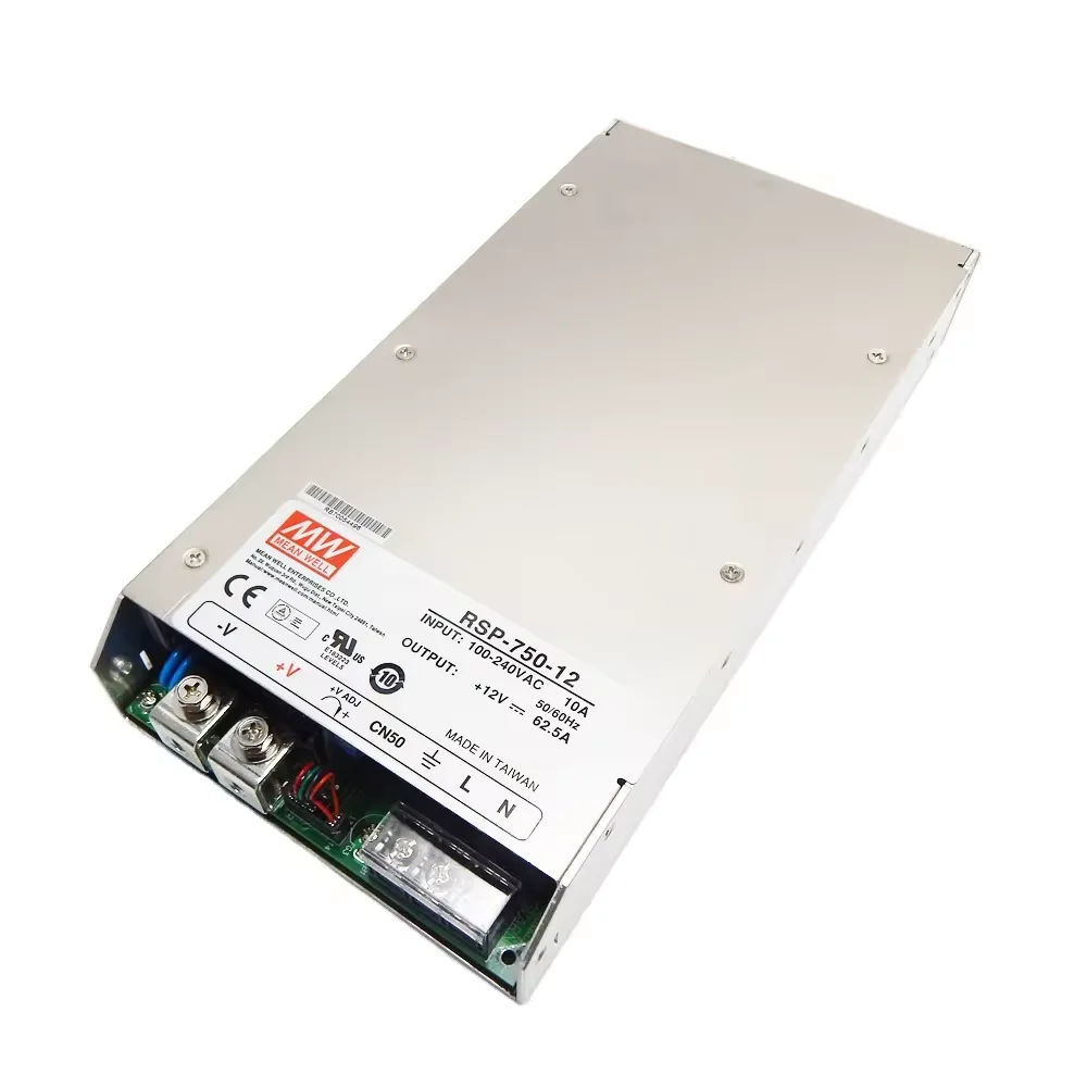 Meanwell rsp 750 12 750W 62.5A 12V AC/DC Power Supply PFC Mean Well rsp-750-12 Warranty 5 years