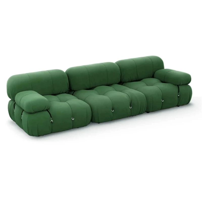 Modern italian design european style nordic fabric velvet leisure module sofa
