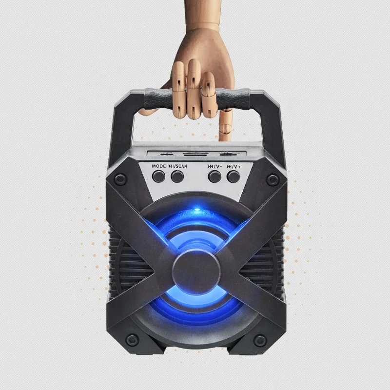  2020 наружный портативный цветной СВЕТОДИОДНЫЙ беспроводной стерео bluetooth-динамик со светодиодной