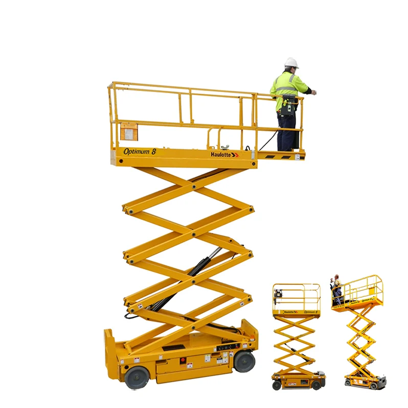 2020 Haulotte 8m 230kg Loading Capacity  Hydraulic Scissor Lift Aerial Working Platform Self Propelled Scissor Lifts