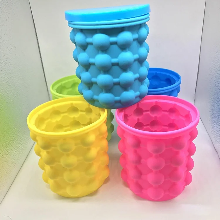 Unionpromo custom cheap silicone ice bucket,  ice cube bucket silicone