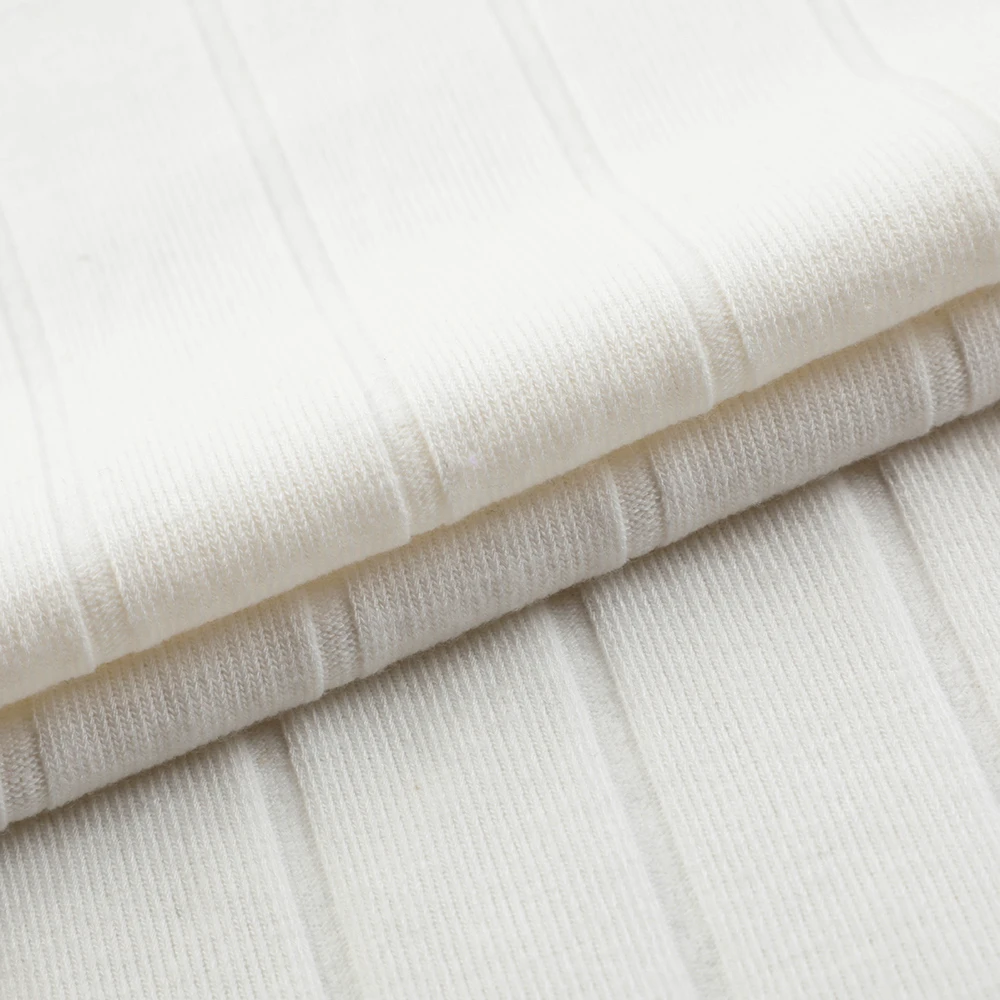 Hot Product Hot Selling 59%Polyester 29%Rayon Rib Recycle Poly Knitted Fabric For Apparel And Garment Clothes